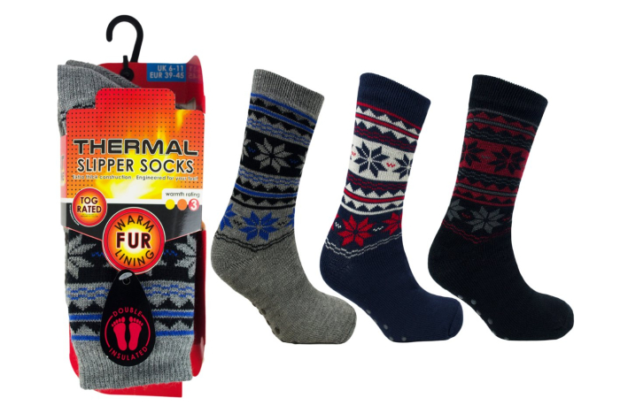 Mens Super Thermal Slipper Socks – 2.3 Tog