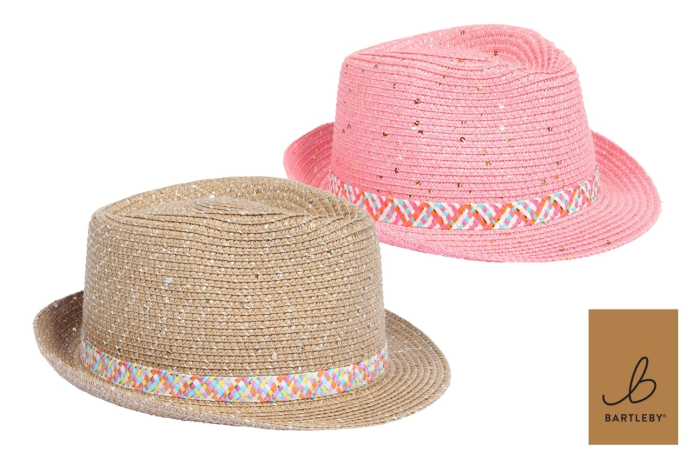 Girls Sparkle Trilby Hat - Assorted