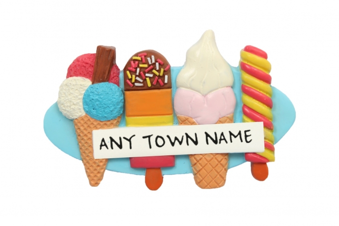 Ice Creams Row Magnet - Town Named
