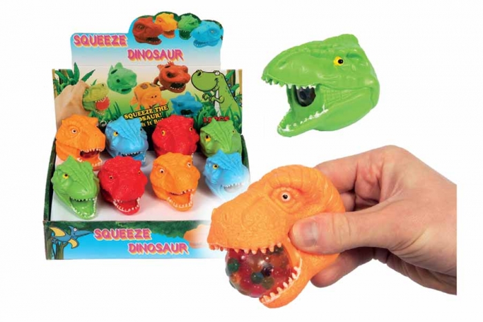 Dino Head Squeezer - With Beads