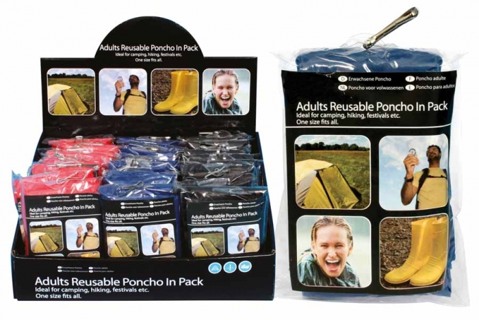 Adults Rain Poncho In Case