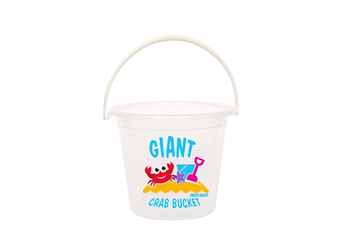 Crab Bucket - Clear, Large 7 Litre