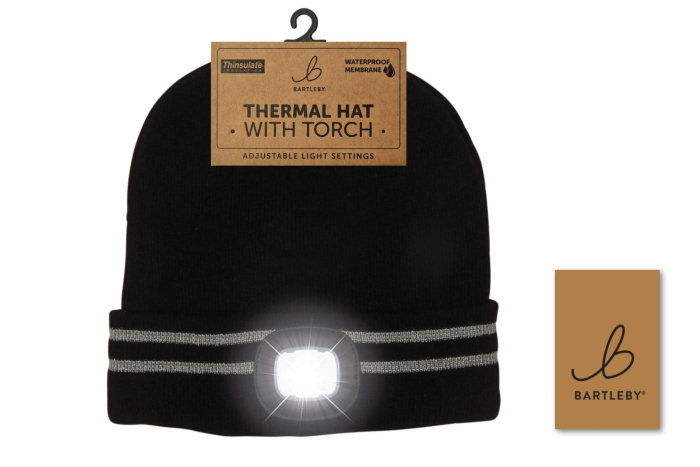 Unisex Waterproof Knitted Hat with Light