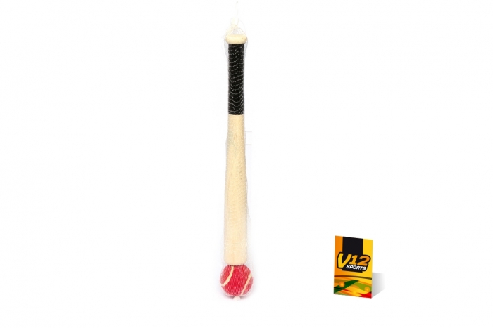 V12 Rounders Bat & Ball Set - Wood