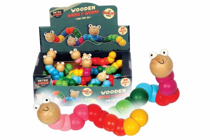 Wooden Wiggly Worm