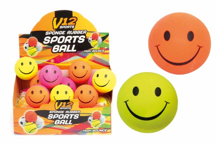 Rubber Smiley Ball - In Display