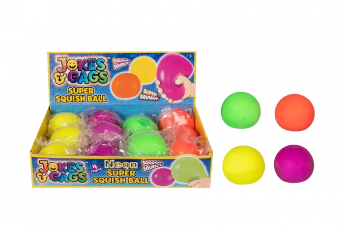 Neon Super Squish Ball - In Display