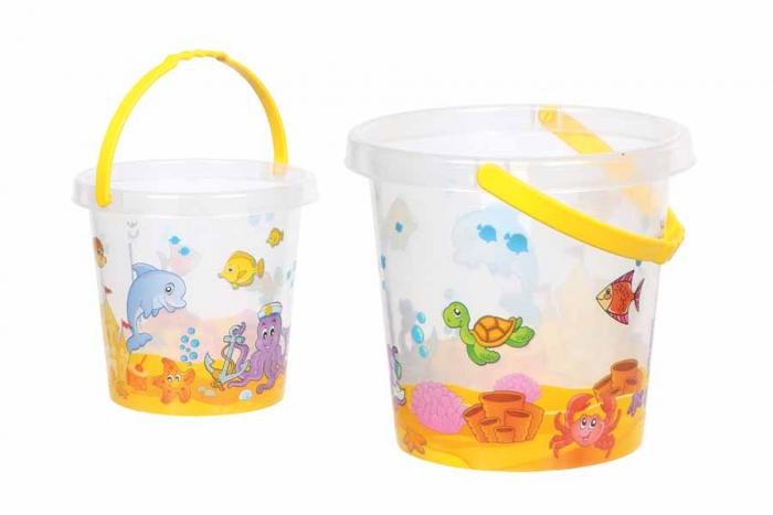 Crazy Coast Clear Sealife Bucket - 6.5''