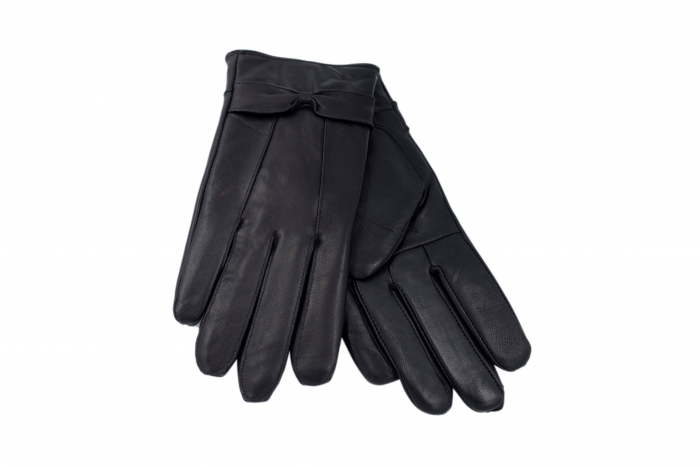 Ladies Leather Gloves with Bow