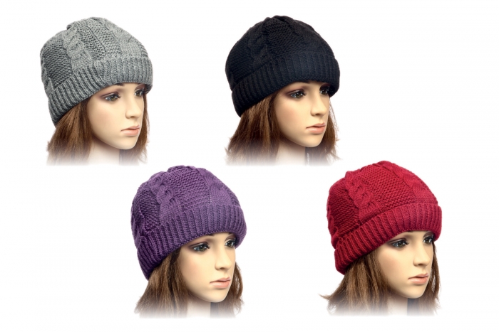 Ladies Hat - Cable Knit