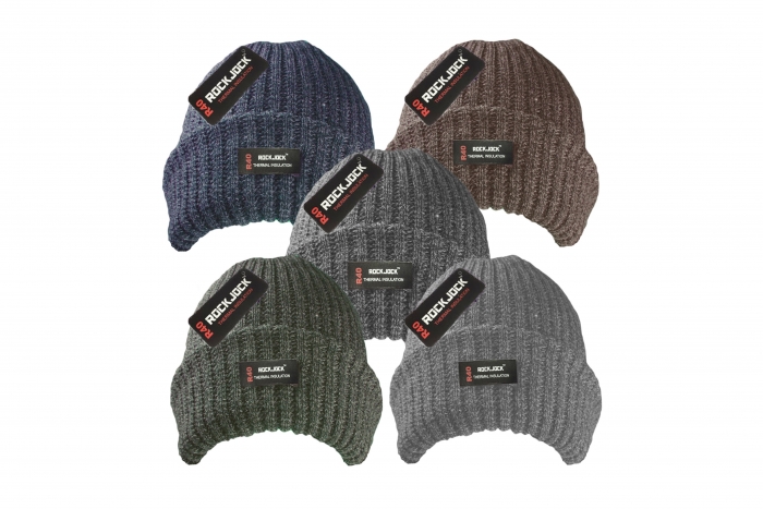 Men's Thermal Hat - Marl, Turn Up