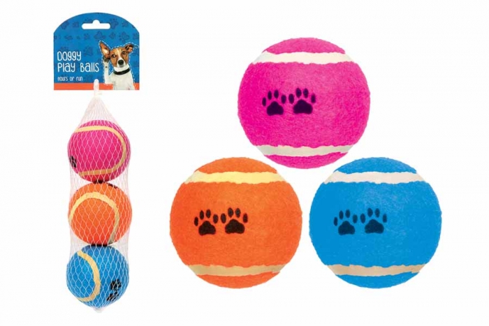 Doggy Tennis Balls - 3 Pack