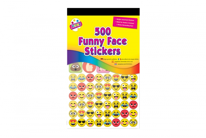 500 Funny Face Stickers 