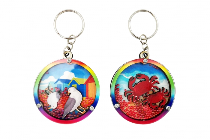 Sealife Key Ring - With Beads 