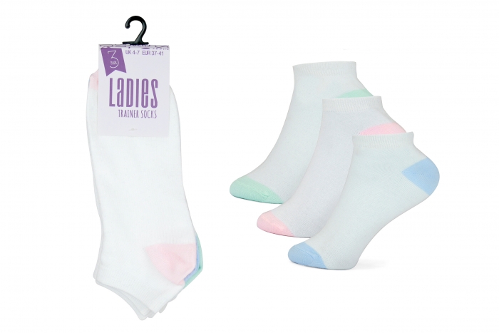 Ladies Trainer Socks - Pack of 3