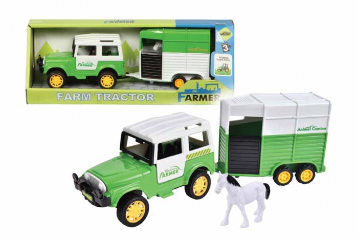 Car With Horsebox Set - Boxed