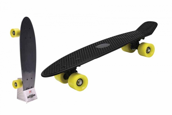Large Retro Skateboard - Black