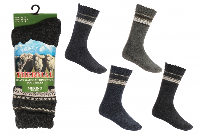 Mens Thermal Socks - Merino Wool