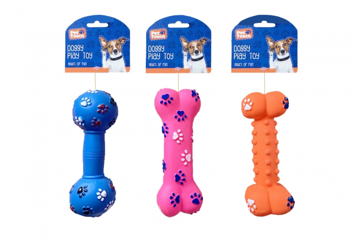 Squeaky Dog Toy - 3 Assorted