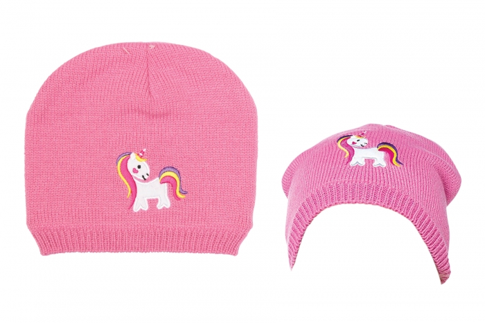 Girls Unicorn Knitted Hat