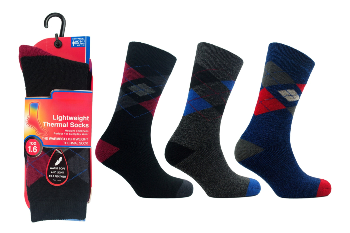 Mens Lightweight Thermal Socks