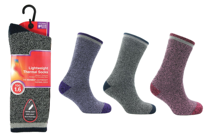 Ladies Lightweight Thermal Socks