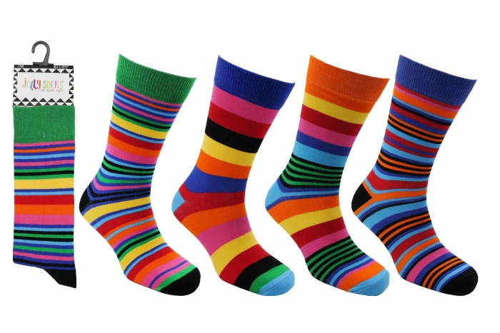 Mens 'Jolly' Striped Socks