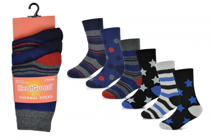 Boys Printed Thermal Socks 