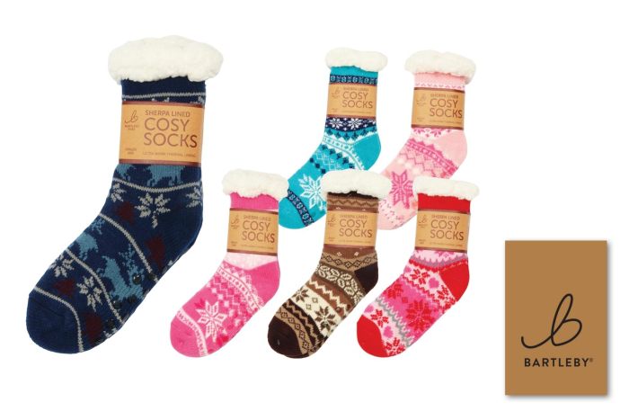 Childs Sherpa Fleece Lined Socks