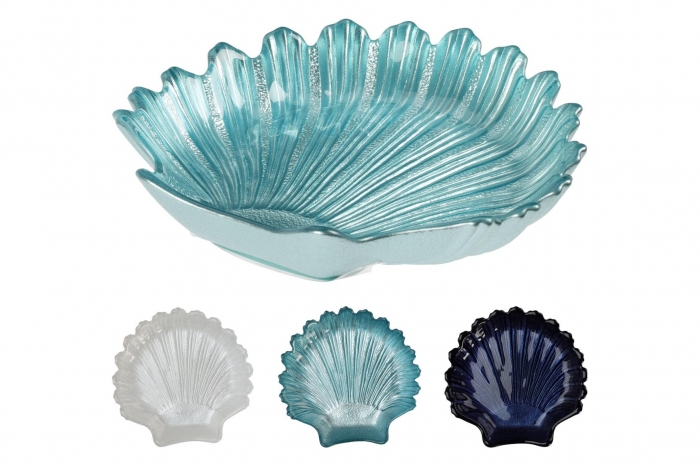 Shell Shaped Glass Bowl