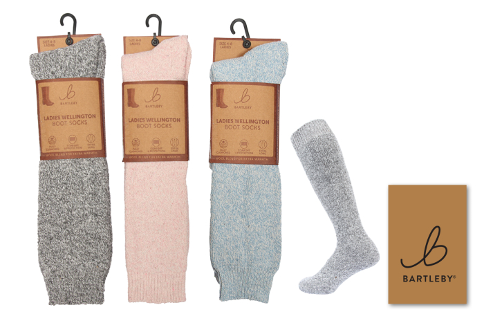 Ladies Welly Boot Socks - Wool