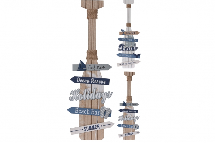 Slogan Boat Oar Plaque 