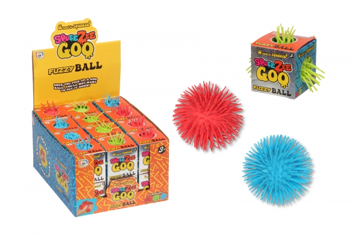 Squeezy Fuzzy Ball - In Display