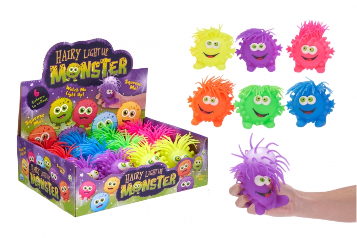 Light Up Hairy Monster - In Display