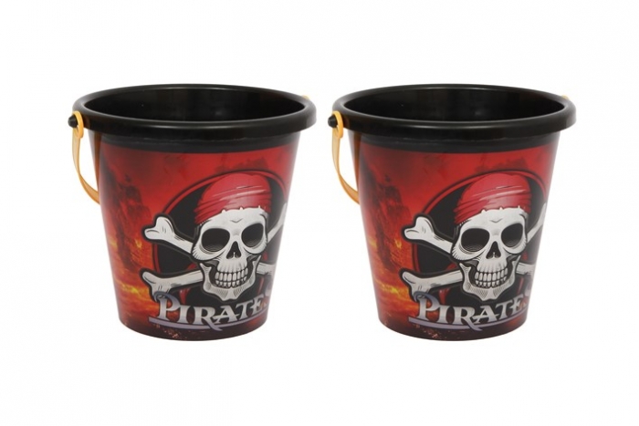 Crazy Coast Round Pirate Bucket - 6''