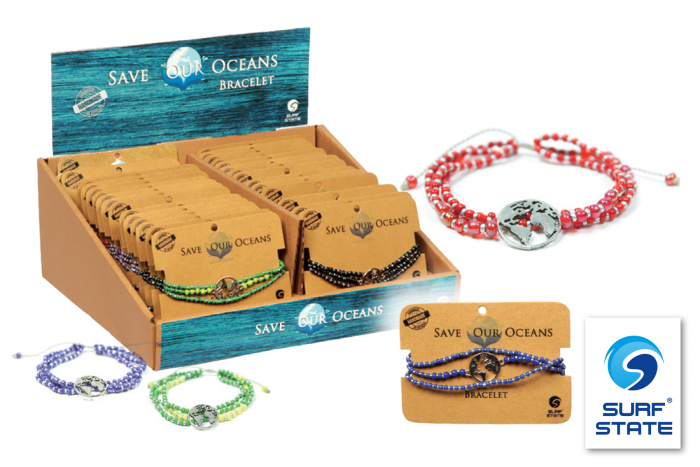 Save Our Oceans Bead Bracelet