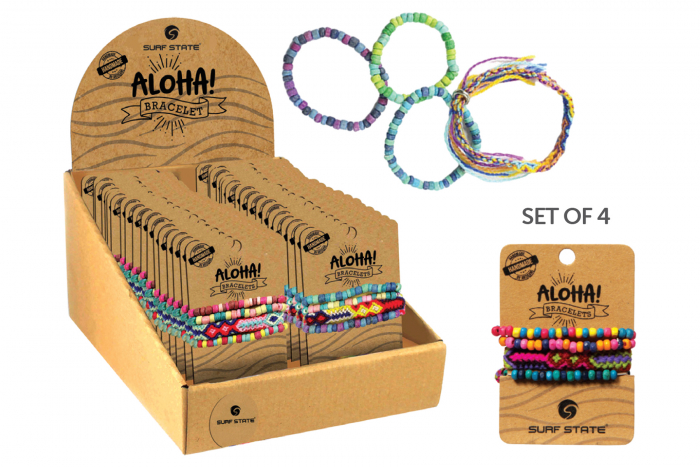 Aloha Stacker Bracelets - Set Of 4