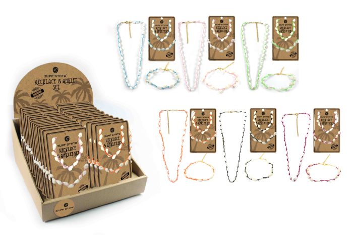 Shells Necklace & Anklet Set