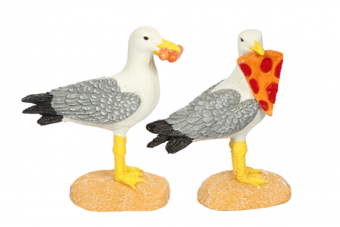 Seagull & Food Figure - Resin