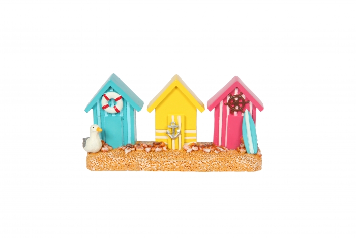 Beach Huts Figure - Resin