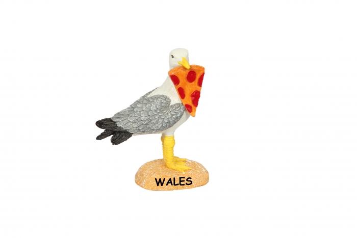 Seagull & Food Resin Figure - Wales