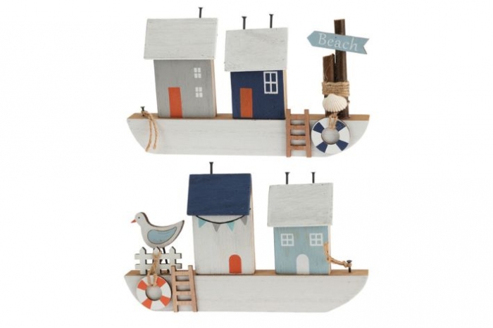 Nautical Boat With Houses