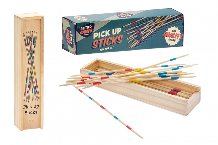 Wood Pick Up Sticks - Retro