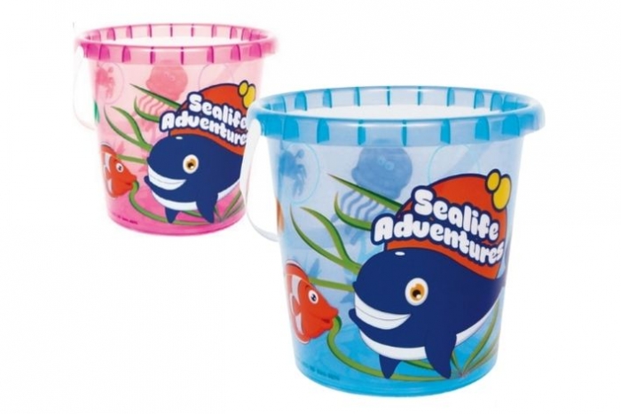 Crazy Coast Round Sealife Bucket - 7''