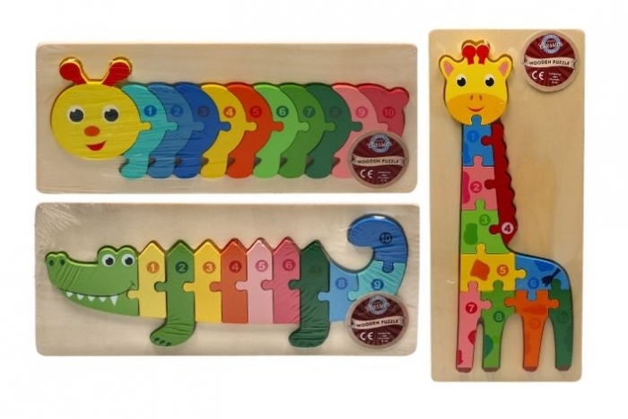 Wooden Animal Pull Out Puzzle