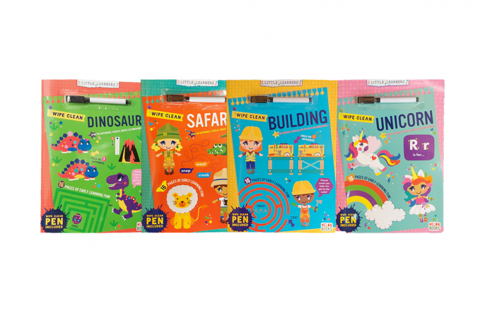 Wipe Clean Activity Book - 4 Assorted