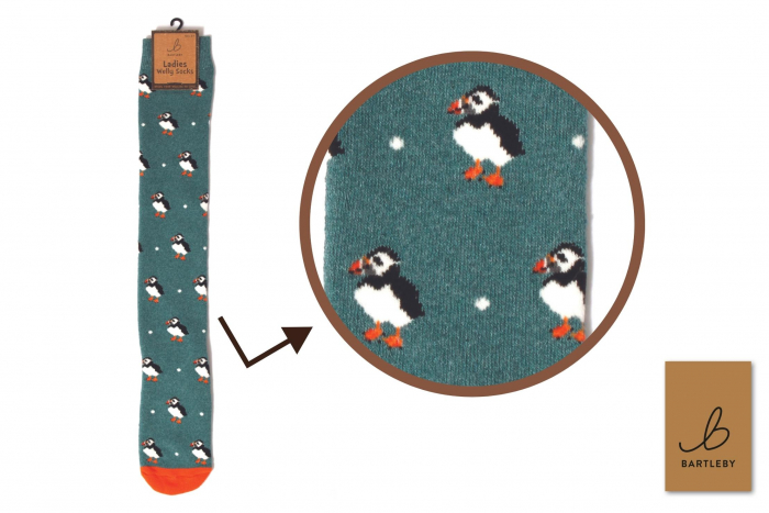 Funky Welly Socks - Puffy Puffin