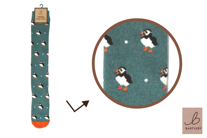 Funky Welly Socks - Puffy Puffin