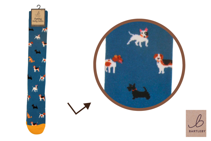 Funky Welly Socks - Doggy Divas