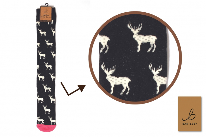 Funky Welly Socks - Wild Stag